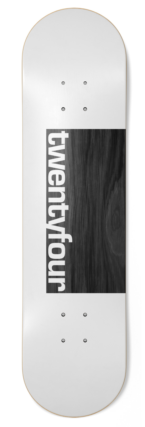 Skateshop24 - twentyfour white Skateboard Deck Skateshop24 - twentyfour white Skateboard Deck 8.75
