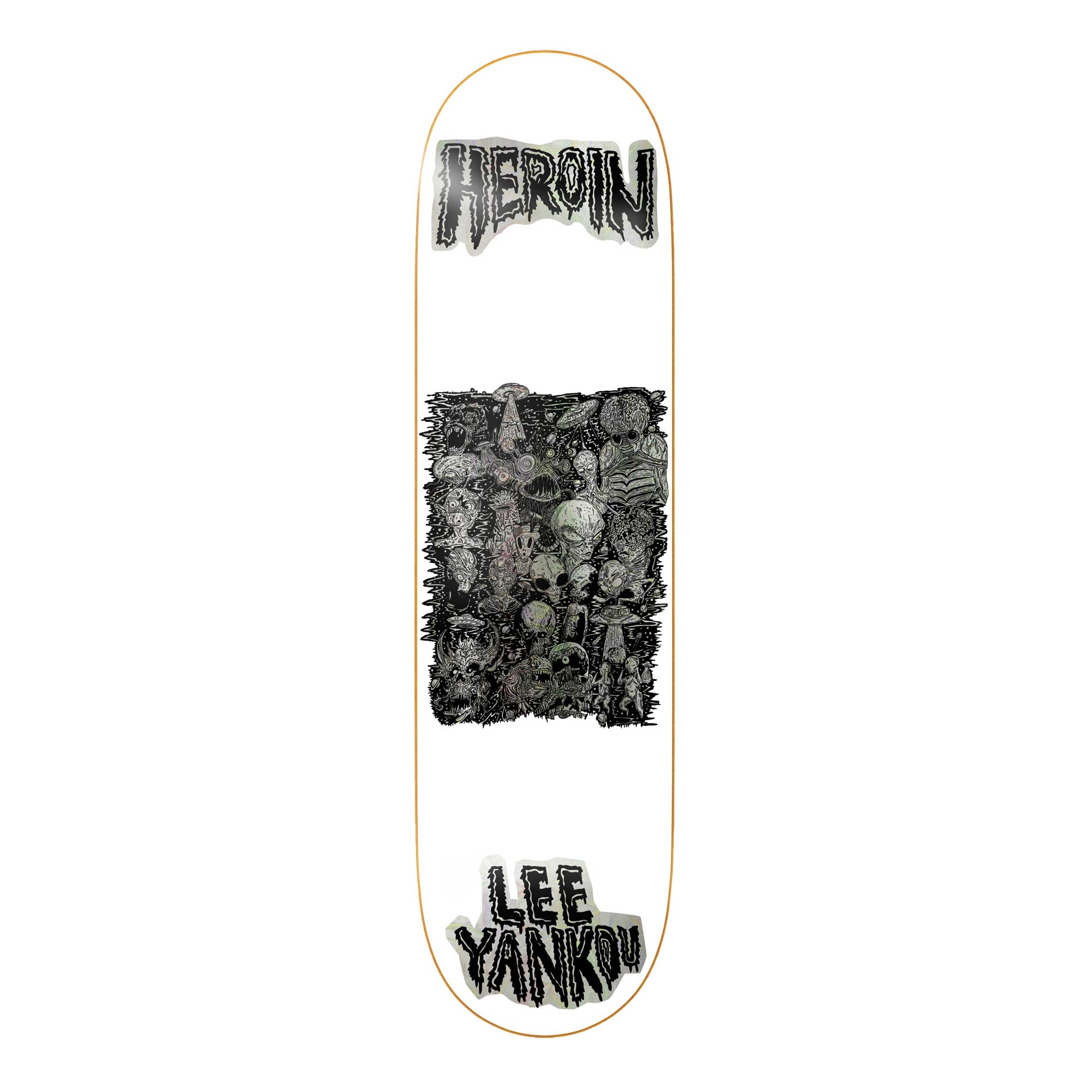 HEROIN Deck ALLEGORY OF FREAR LY 8.25, white/black 8.2