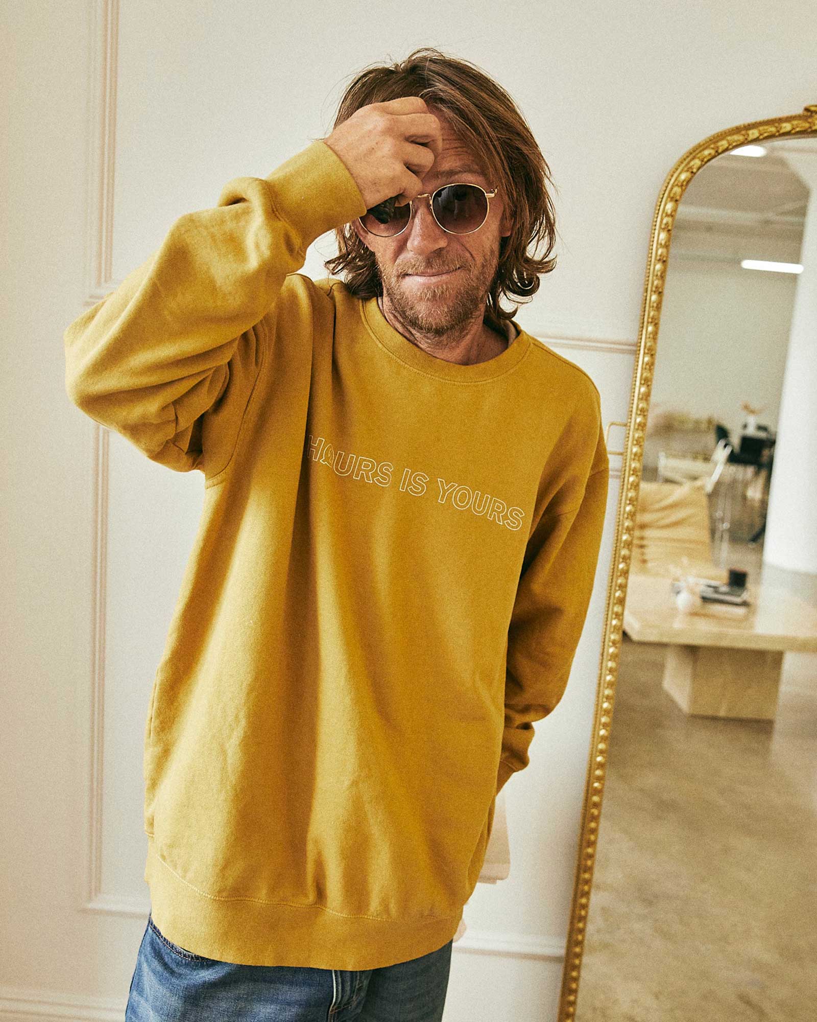 Hours Is Yours Outline Pullover - vintage gold M Hours Is Yours Outline Pullover - vintage gold XL