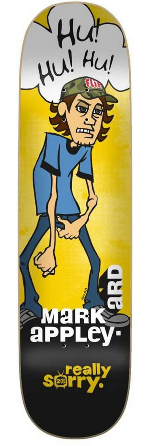 Flip Appleyard Really Sorry 20th Anniversary Skateboard Deck 8.25 Flip Appleyard Really Sorry 20th Anniversary Skateboard Deck 8.25