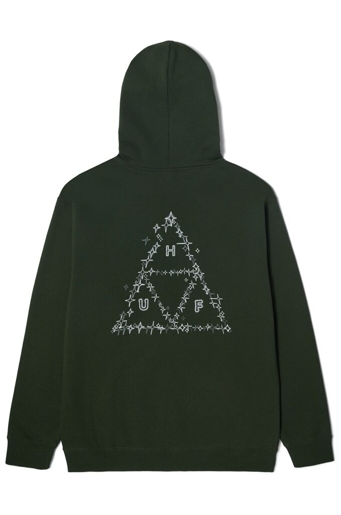 HUF Gleam Hoodie - hunter green XXL