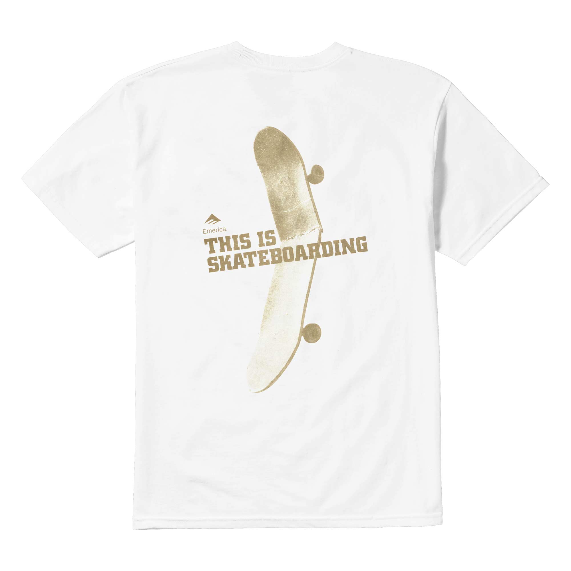 EMERICA T-Shirt THIS IS SKATEBOARDING S/S, white M