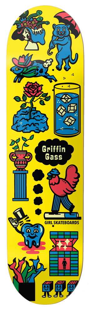 Girl Skateboard Deck Gass Piecemeal 8,50 Girl Skateboard Deck Gass Piecemeal 8,50