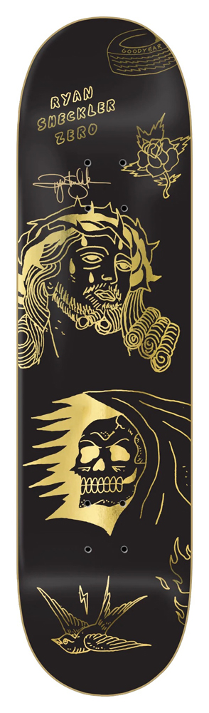 13710274-1 Zero Skateboard Deck Sheckler Suffer 8,50