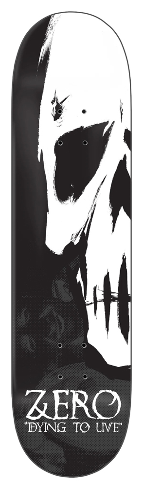 13710272-1 Zero Skateboard Deck Team Dying To Live 30 Years Reissue 8,50