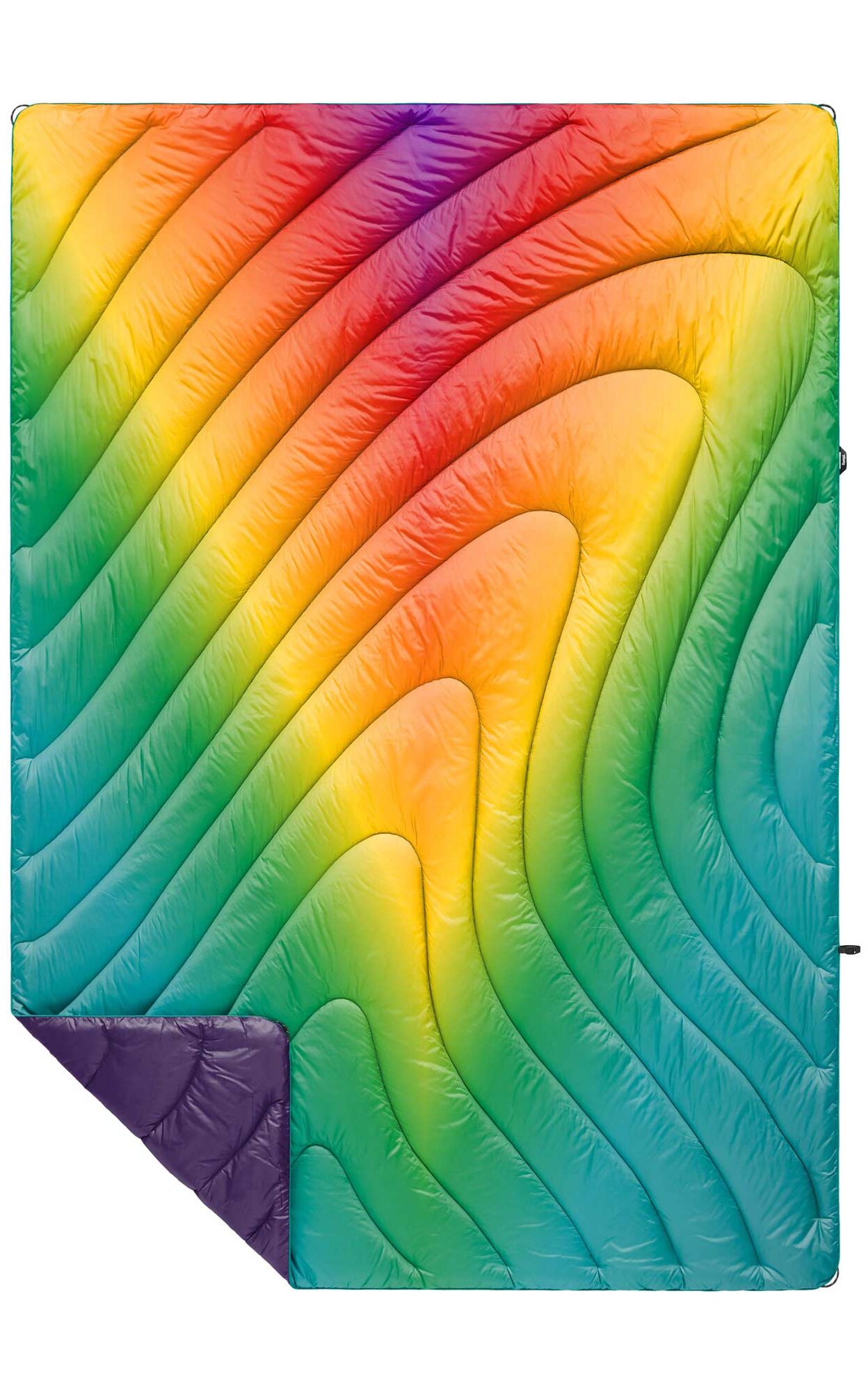 RUMPL Blanket ORIGINAL PUFFY PRINTED / 1 PERS, rainbow prism RUMPL Blanket ORIGINAL PUFFY PRINTED / 1 PERS, rainbow prism