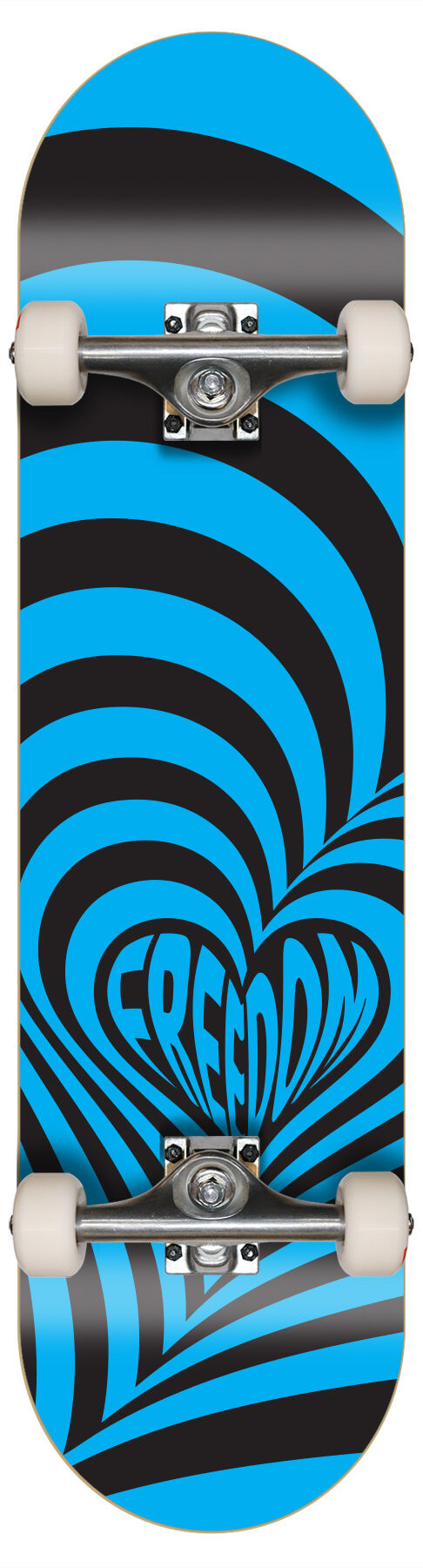 Freedom Hypnolove Blue Black Kids-Skateboard 7.3 Freedom Hypnolove Blue Black Kids-Skateboard 7.3
