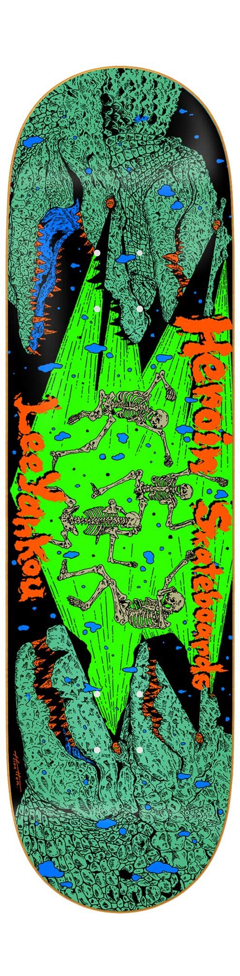 HEROIN Deck CROC LY 8.25, green 8.2 HEROIN Deck CROC LY 8.25, green 8.2