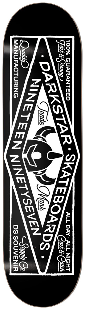 Darkstar Skateboard Deck Team General 8,25 RHM Black