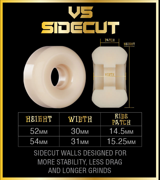 Bones Wheels Skateboard Rollen X-Formula 97A V5 Sidecut 52mm