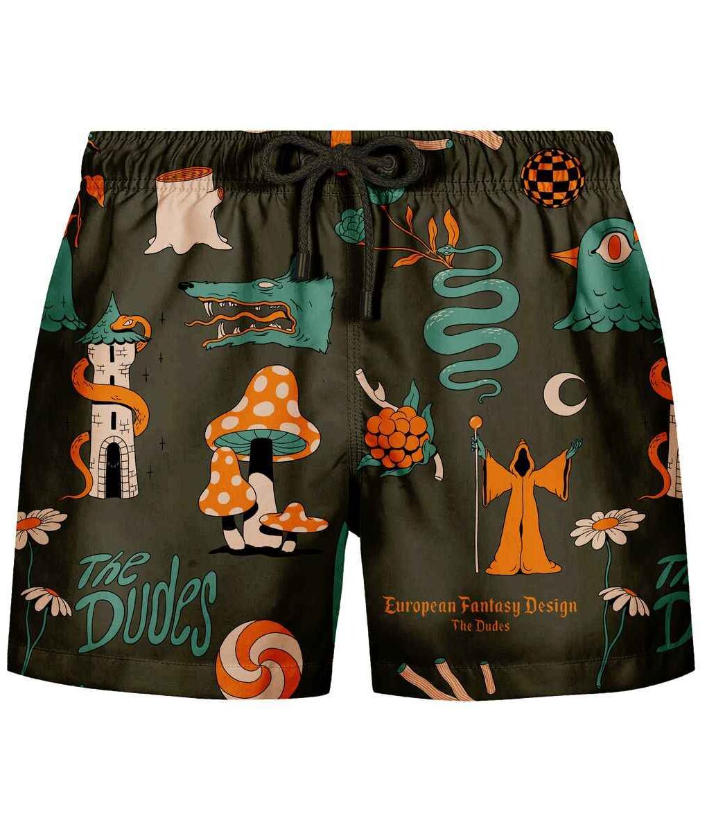 The Dudes European Fantasy Brown Swim Shorts - multicolor The Dudes European Fantasy Brown Swim Shorts - multicolor XXXL