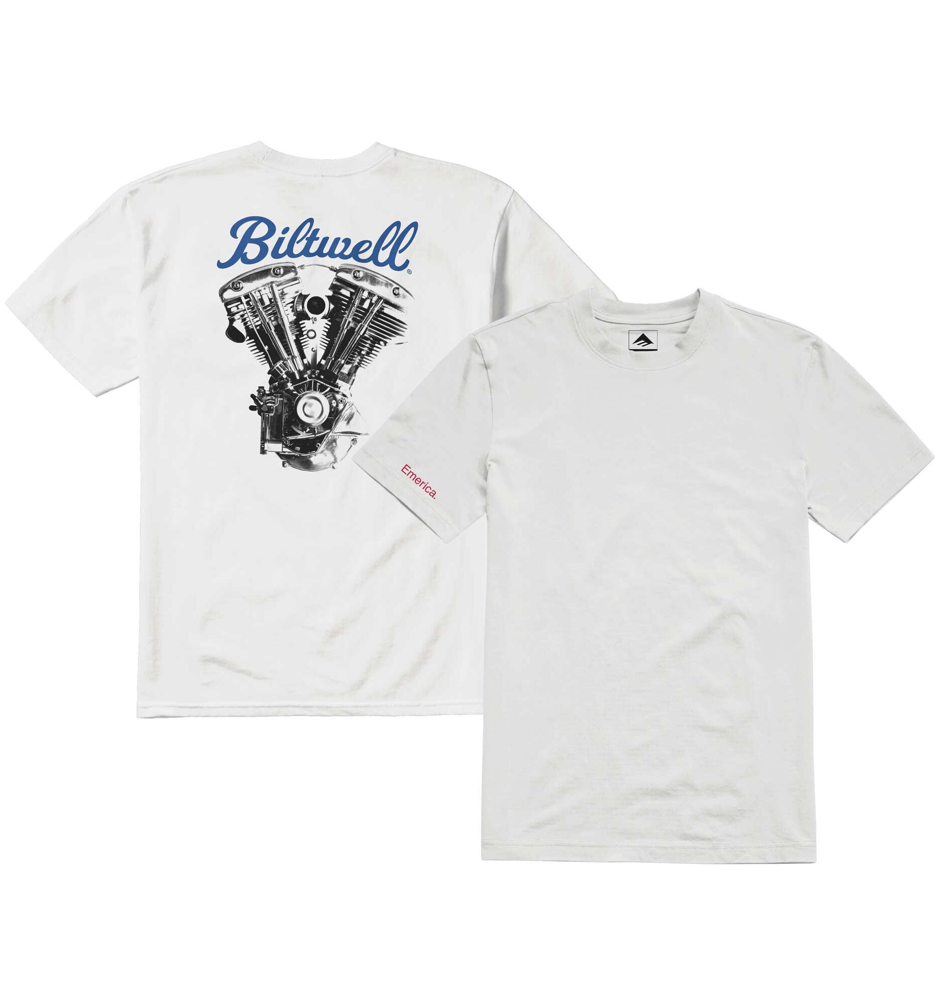 EMERICA T-Shirt BILTWELL white EMERICA T-Shirt BILTWELL, white XXL