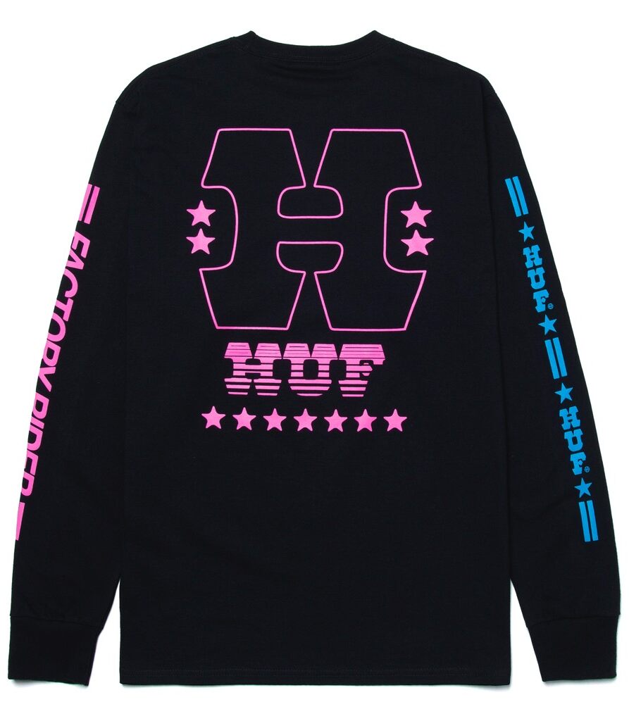HUF Factory Rider Longsleeve - black S HUF Factory Rider Longsleeve - black XXL