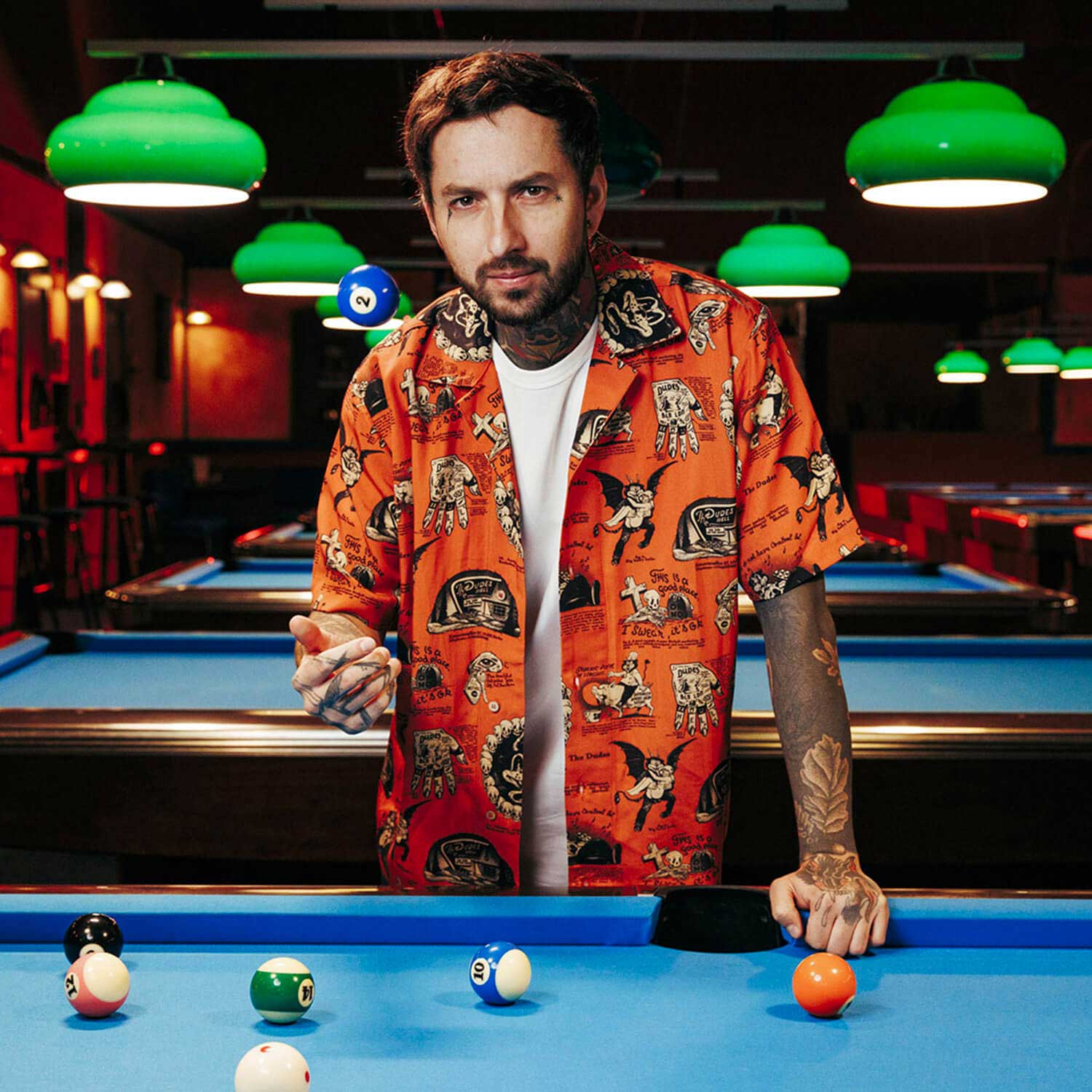 The Dudes Beelzebud Red Hawaiian Shirt - Multicolor The Dudes Beelzebud Red Hawaiian Shirt - Multicolor XXXL