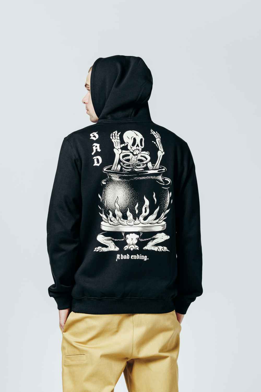 The Dudes Sad Classic Premium Hoody - Black XXXL