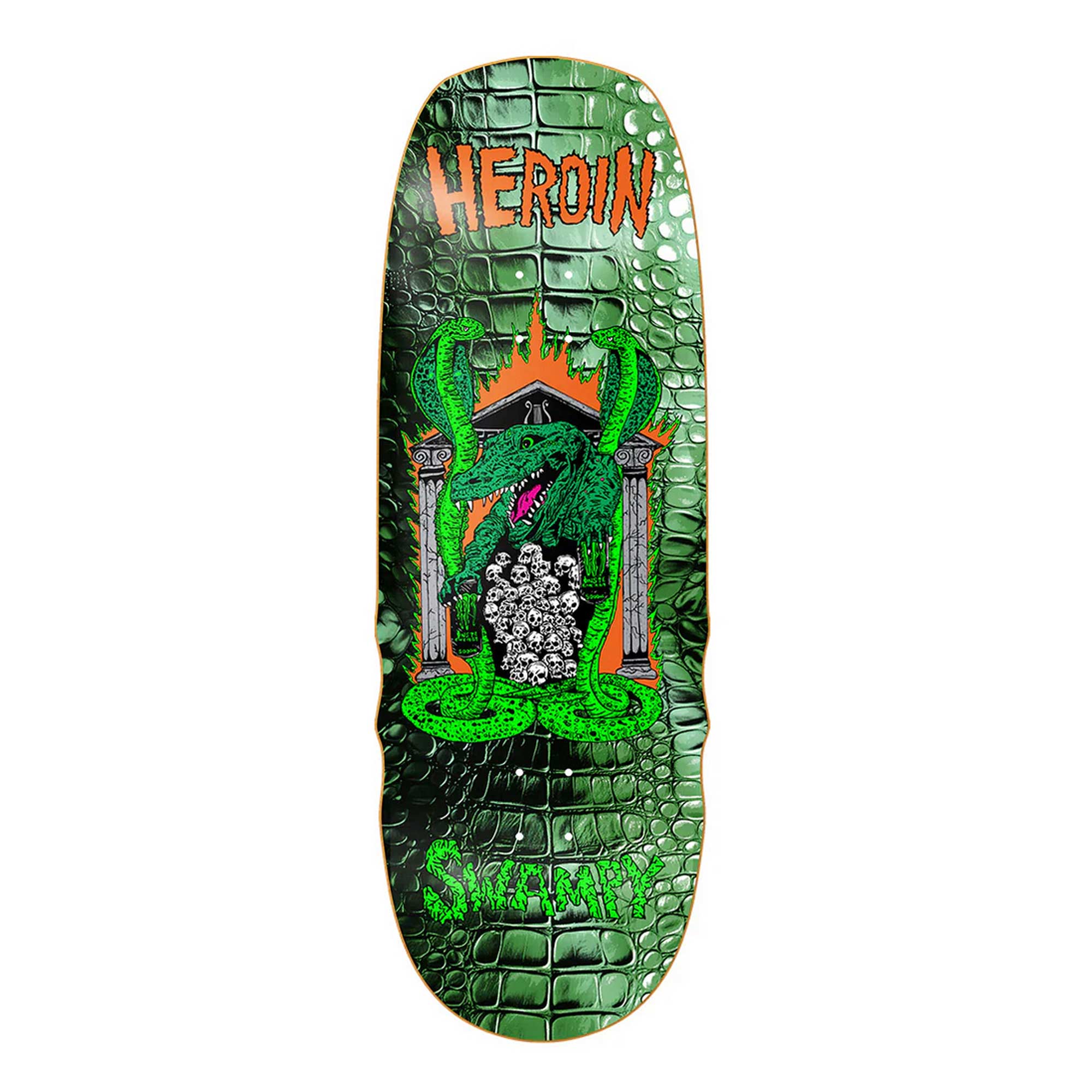 HEROIN Deck SWAMPY KNOCK OFF 10.6, green 10.6 HEROIN Deck SWAMPY KNOCK OFF 10.6, green 10.6