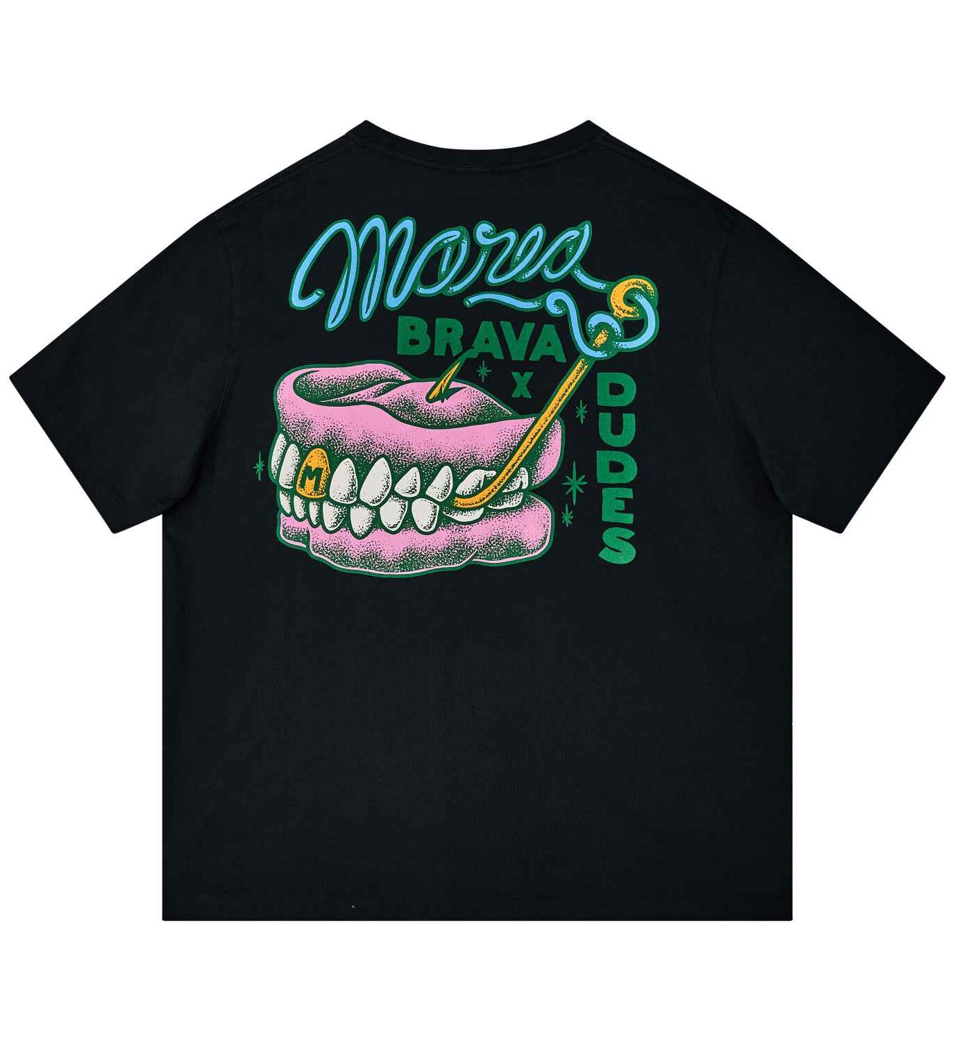 10066202-1 The Dudes Marea Dentadura T-Shirt - black XXXL