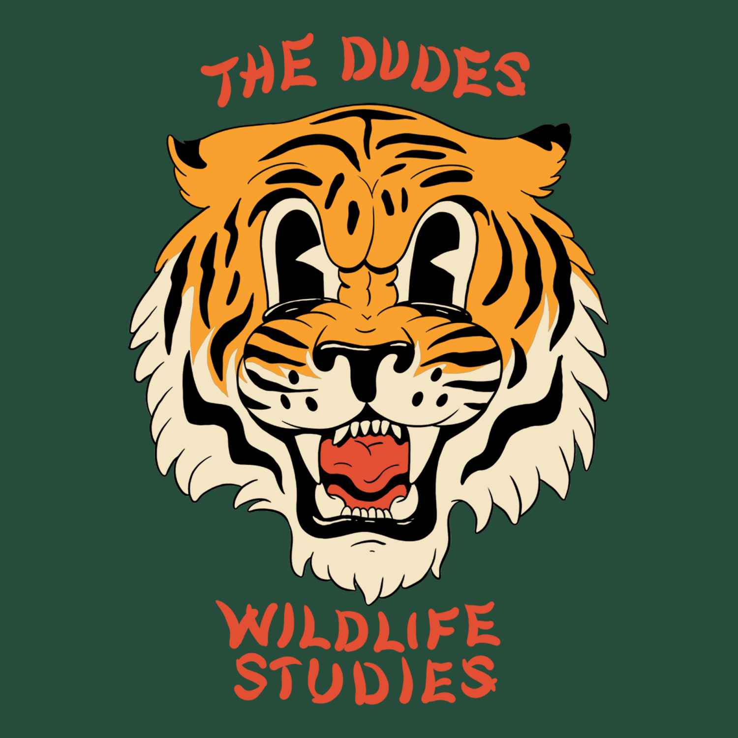 The Dudes Wildlife Studies Classic T-Shirt - Bottle green XXXL