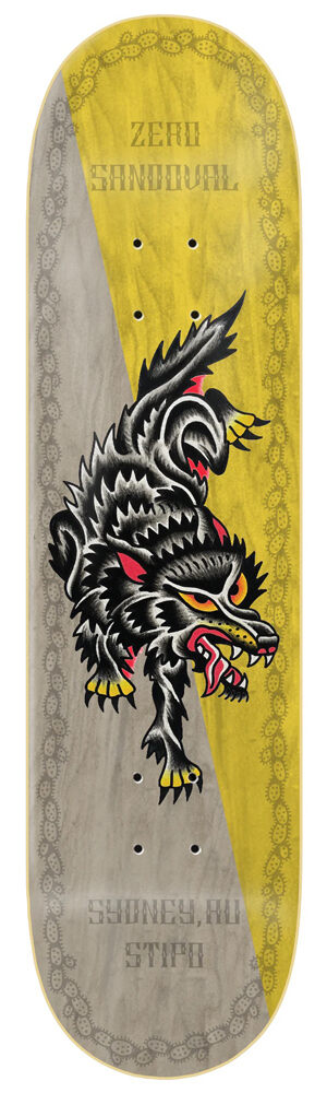 Zero Skateboard Deck Sandoval STIPO 8,375 Zero Skateboard Deck Sandoval STIPO 8,375