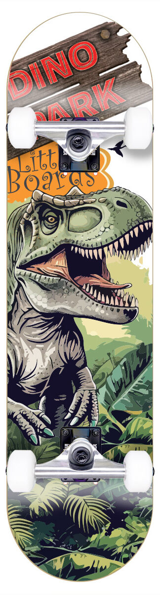 Little Boards "Dino Park" Kids-Skateboard 6.5 Little Boards "Dino Park" Kids-Skateboard 7.0