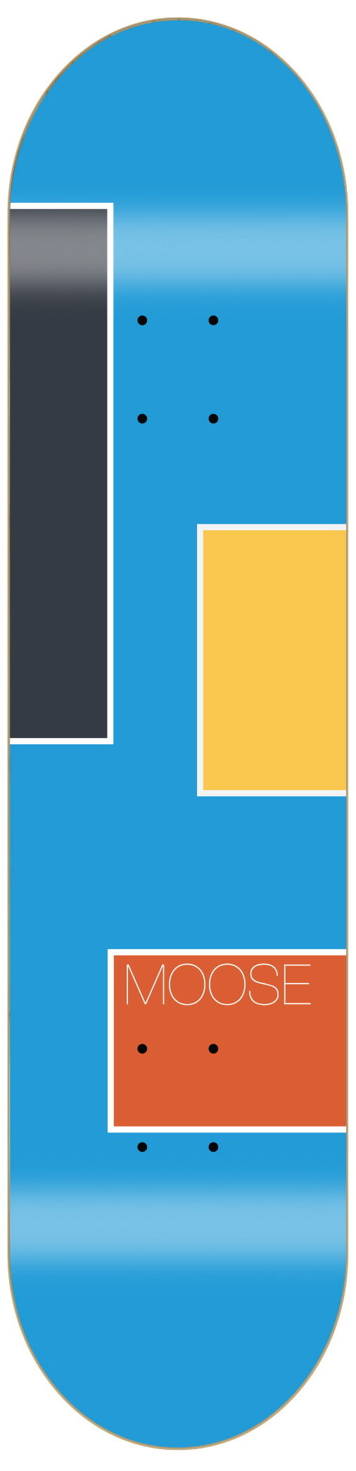 Moose Skateboard Deck Squares Moose Skateboard Deck Squares 8.50