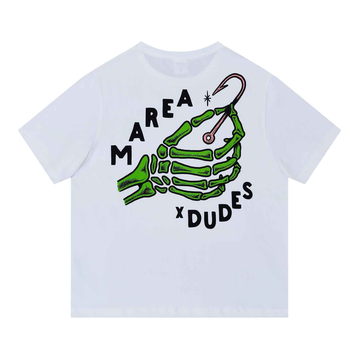 10067101-1 The Dudes Marea Pescador Pescado T-Shirt - white XXXL