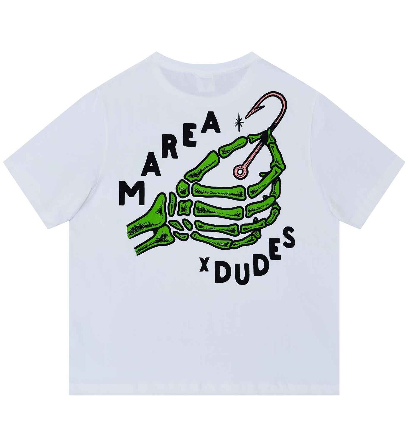 10067101-1 The Dudes Marea Pescador Pescado T-Shirt - white XXXL