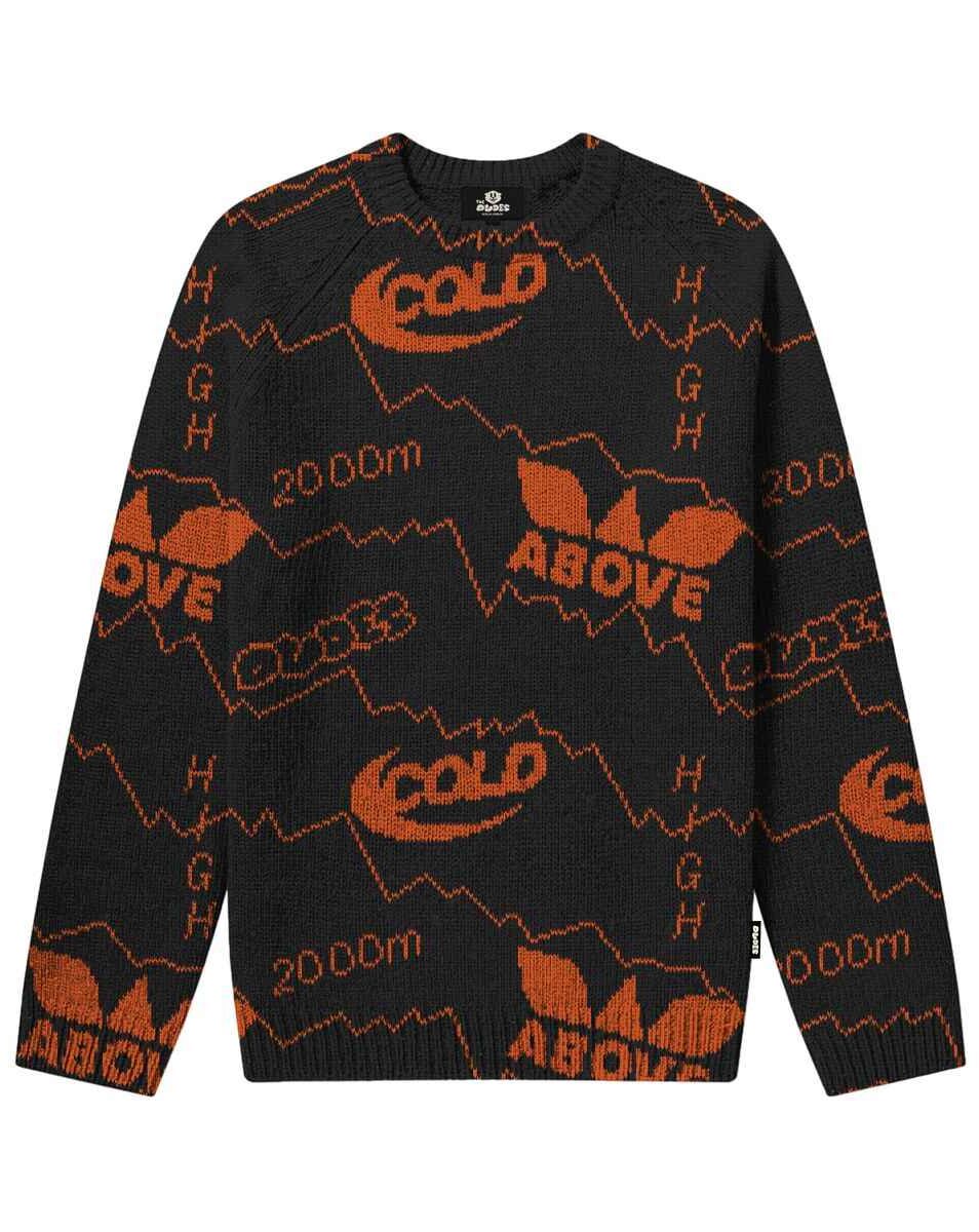The Dudes Christmas Sports Black Knitted Sweatshirt Premium - multicolor The Dudes Christmas Sports Black Knitted Sweatshirt Premium - multicolor XXXL
