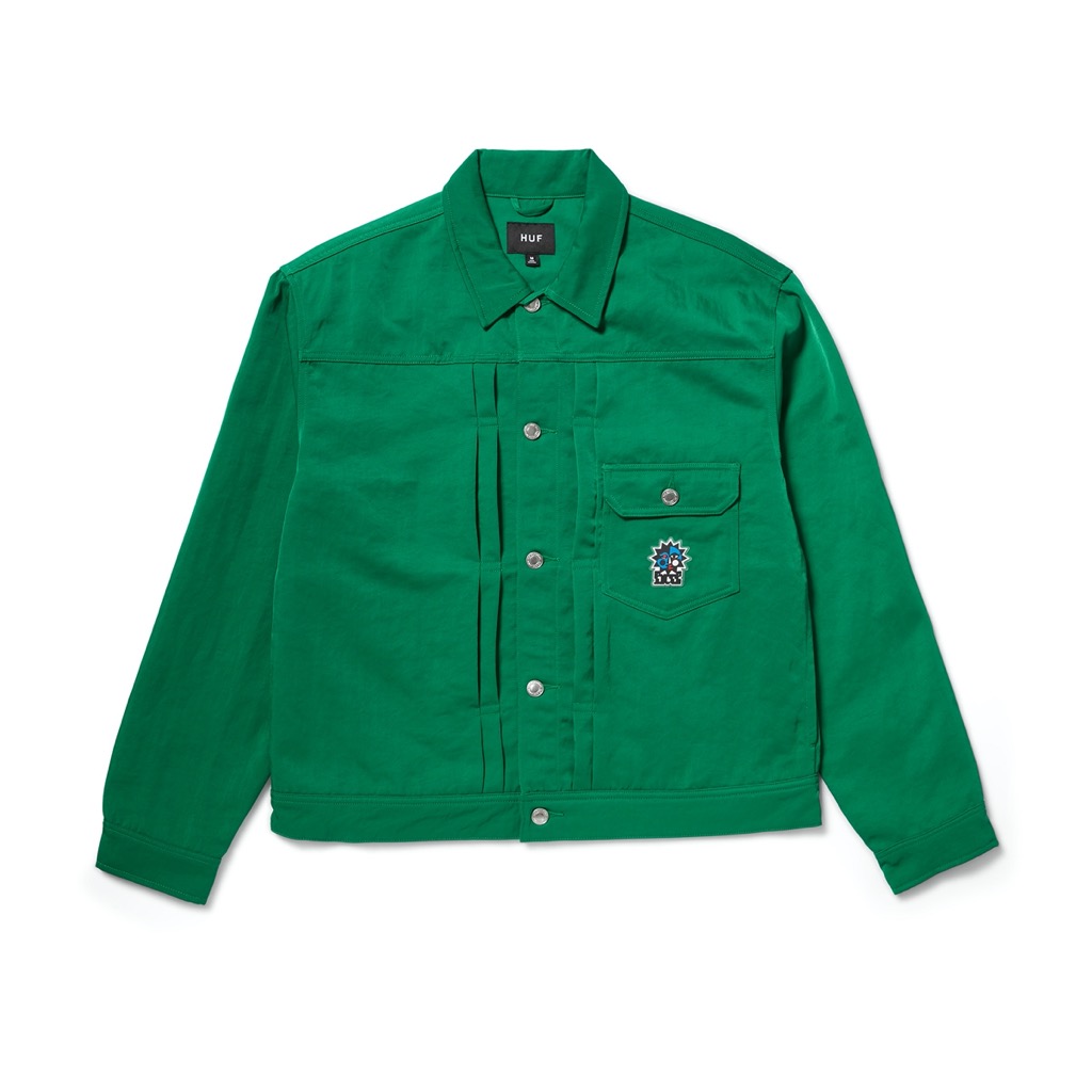 HUF Bennington Trucker Jacken - clover XXL