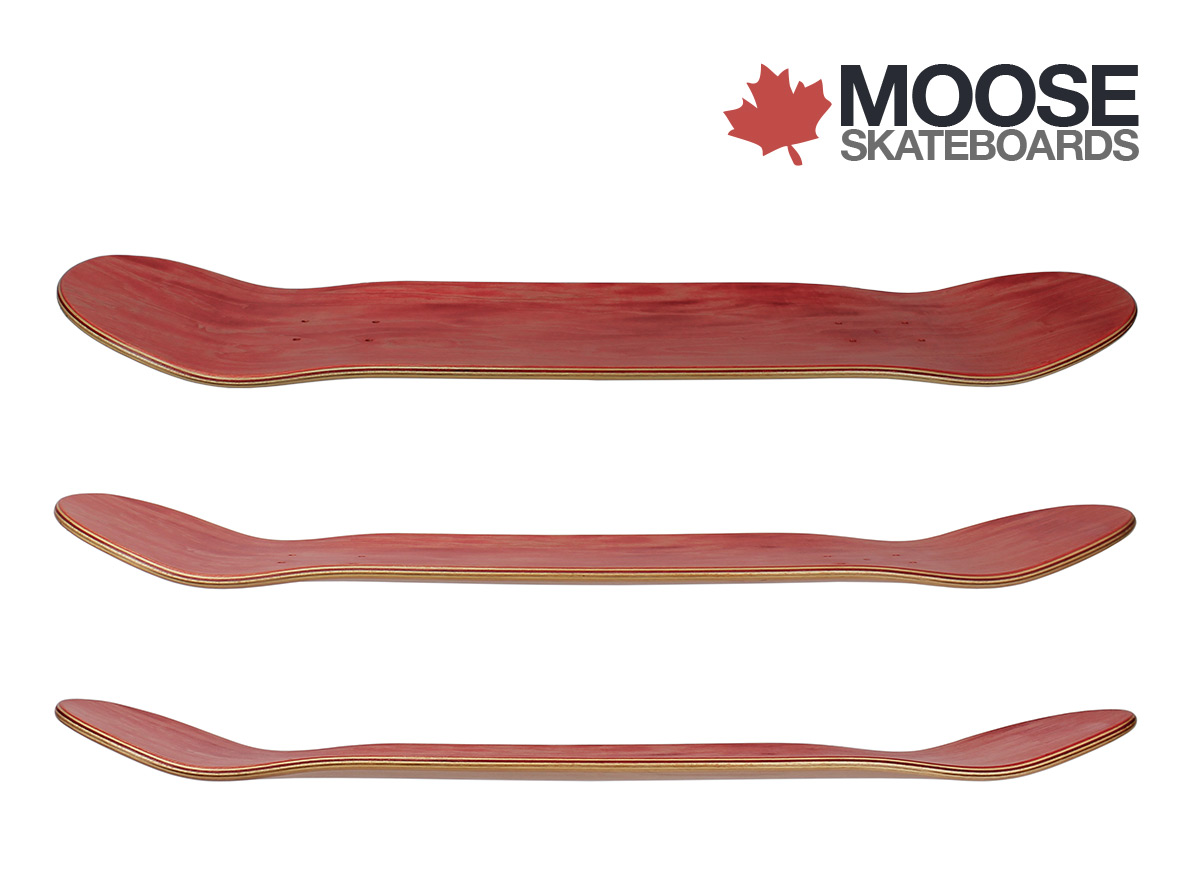 Moose Blank Skateboard Deck Mid 8.50