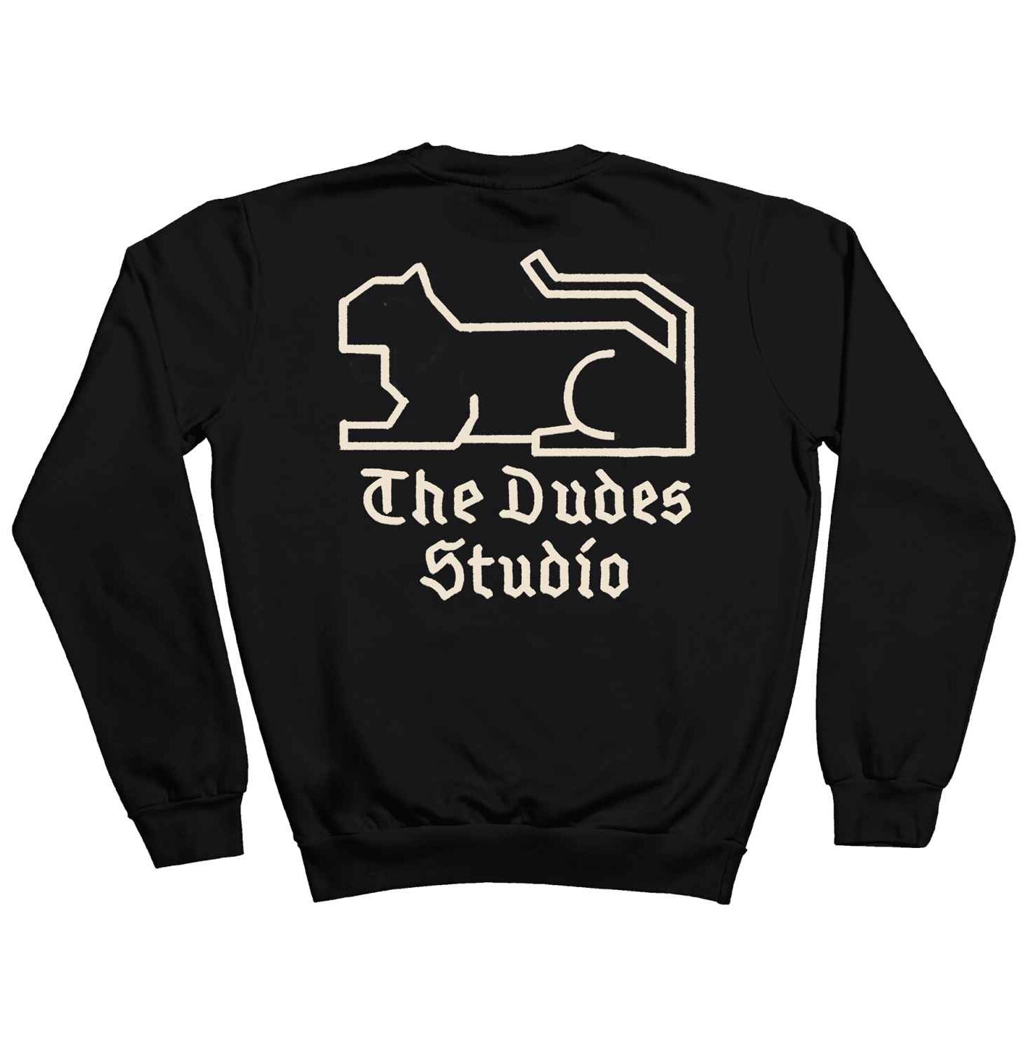 10032002-1 The Dudes Dudes Studio Classic Sweatshirt - Black XXXL