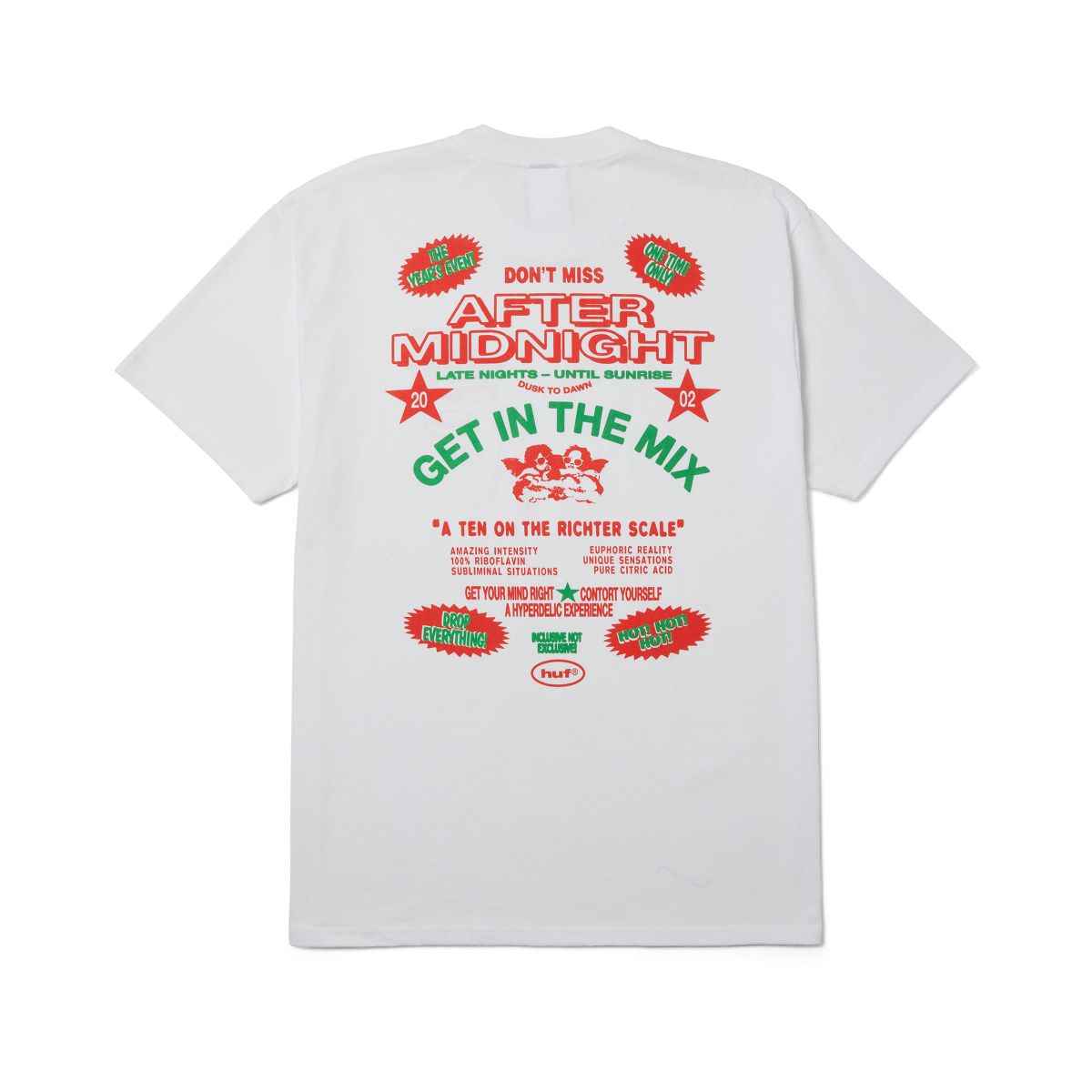 HUF After Midnight T-Shirts - white XXL