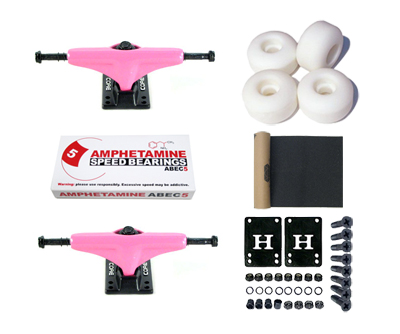 Core Trucks Skateboard Axles Set Pink 5.0
