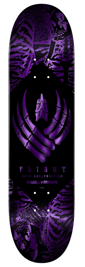 Powell-Peralta Flight Pro Shape 309 K26 Skeleton Purple Skateboard Deck 9.0