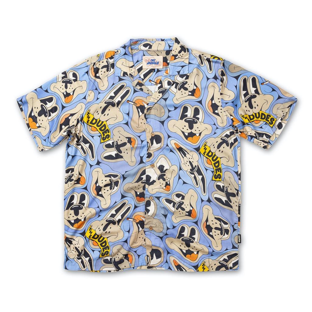 The Dudes Bearish Blue Hawaiian Shirt - Multicolor S The Dudes Bearish Blue Hawaiian Shirt - Multicolor S