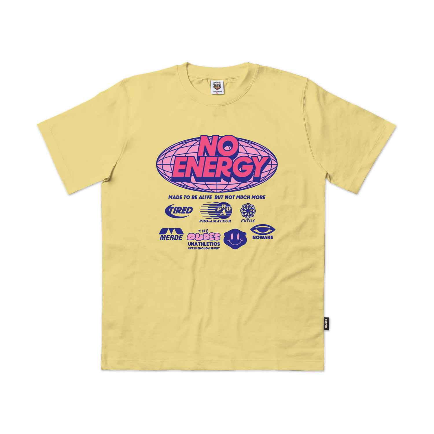 10006894-1 The Dudes Sponsored Seasonal T-Shirt - custard