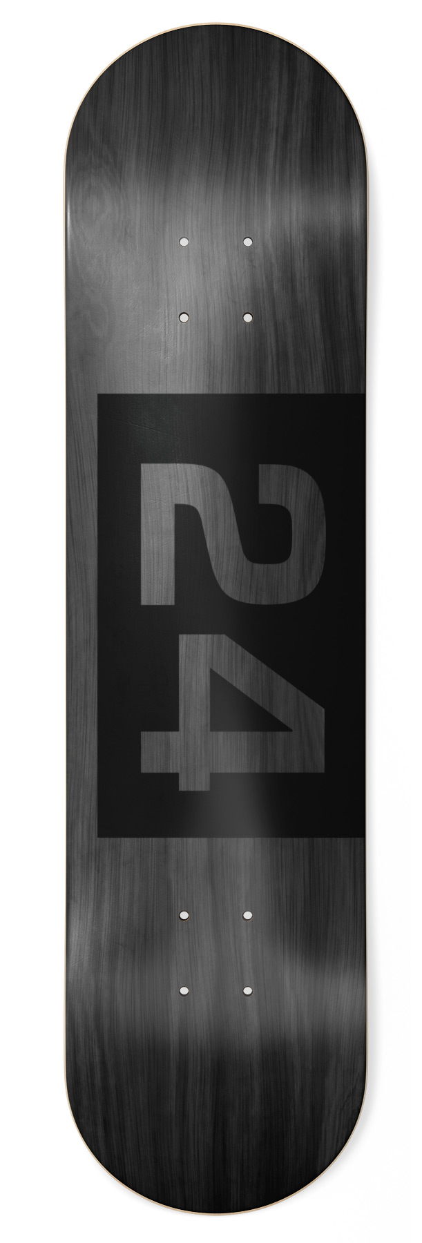 Skateshop24 - 24 black Skateboard Deck 8.75