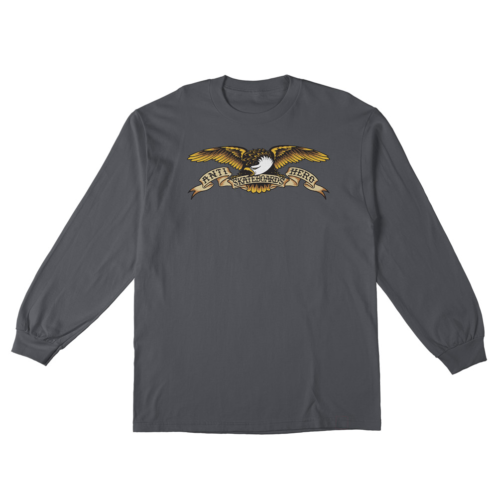 Langarm T-Shirt Anti Hero Eagle Dark Chocolate XXL
