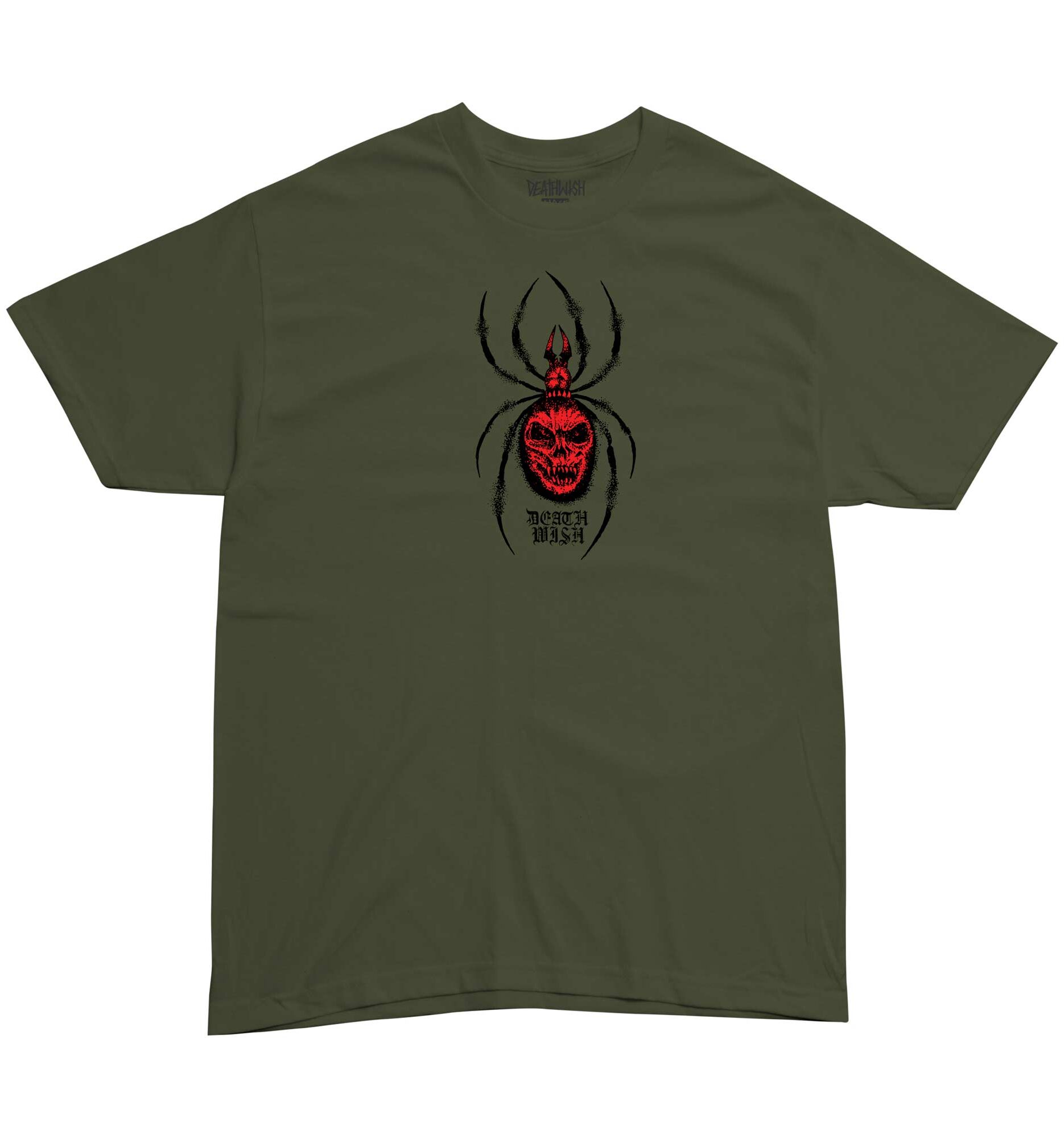 DEATHWISH T-Shirt ARACHNOPHOBIA military green DEATHWISH T-Shirt ARACHNOPHOBIA, military green XL