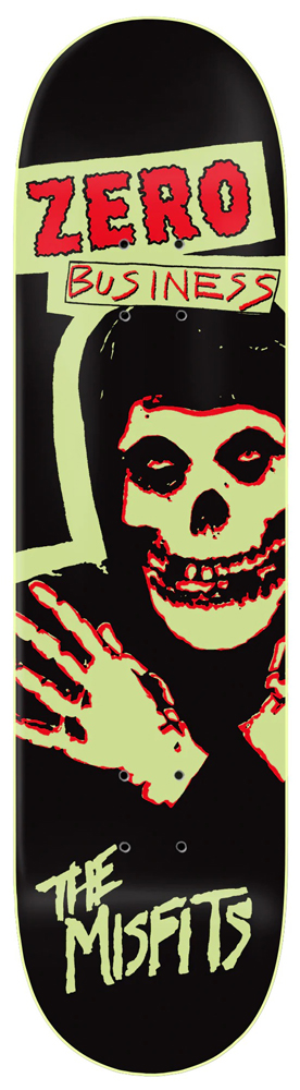 Zero Skateboard Deck Team x Misfits Horror Business GITD 8,50 Zero Skateboard Deck Team x Misfits Horror Business GITD 8,50