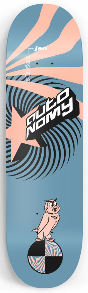 Autonomy Skateboard Deck O Brien Rhythm 8,25 Autonomy Skateboard Deck O Brien Rhythm 8,25