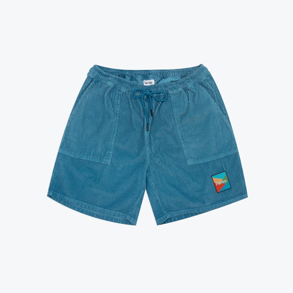 Parlez Campbell Cord Shorts - dusty blue S Parlez Campbell Cord Shorts - dusty blue XXL