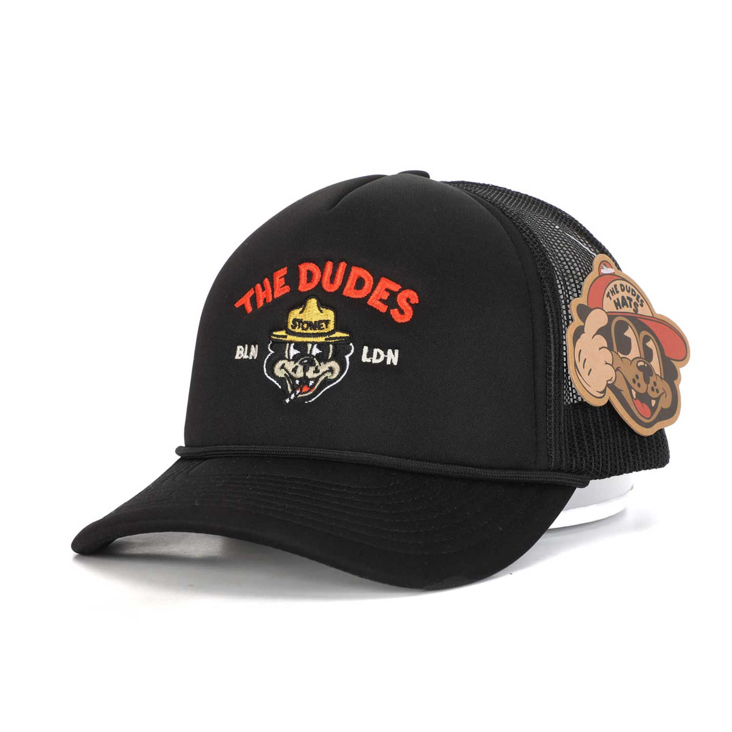 The Dudes Stoney Mesh 5 Panel Cap - black The Dudes Stoney Mesh 5 Panel Cap - black