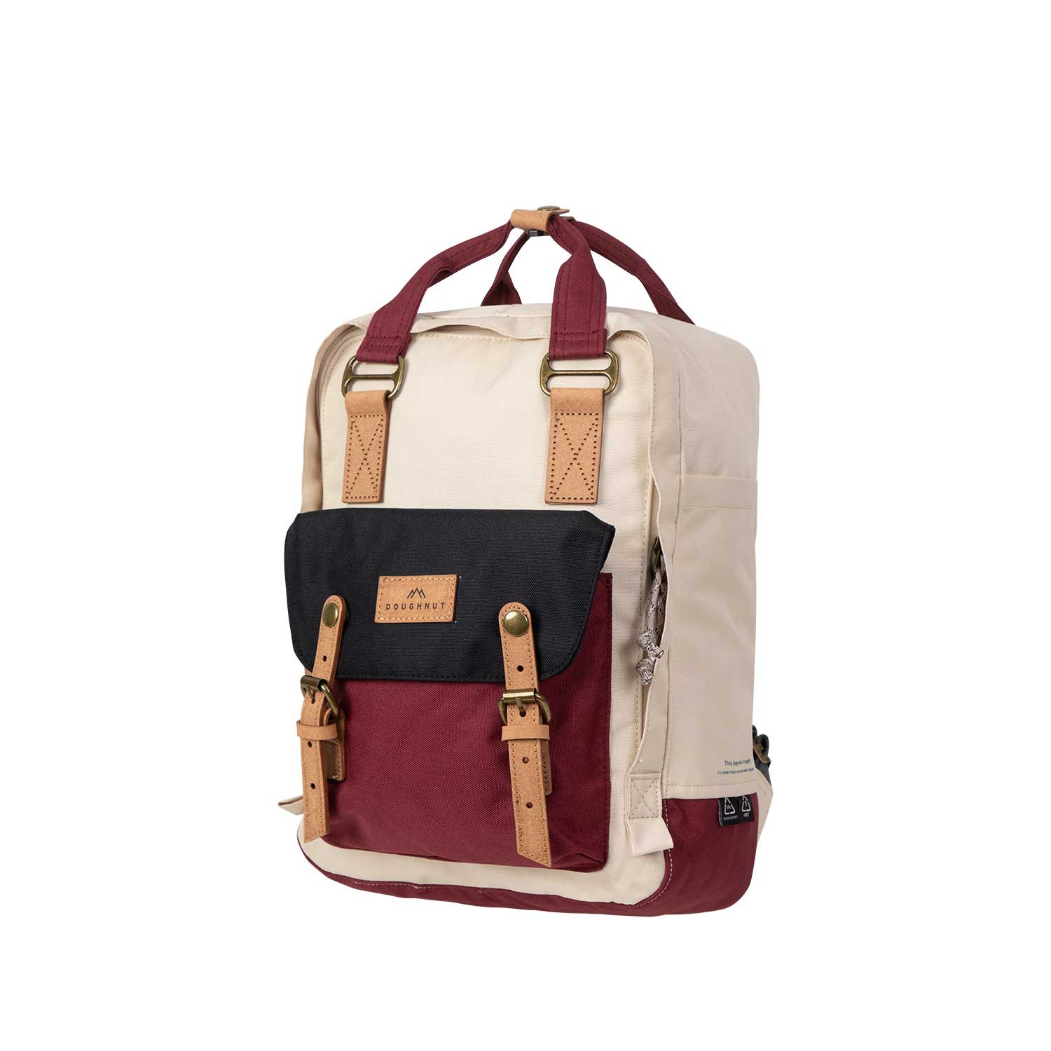 Doughnut Macaroon Reborn Series Rucksack - stone x wine