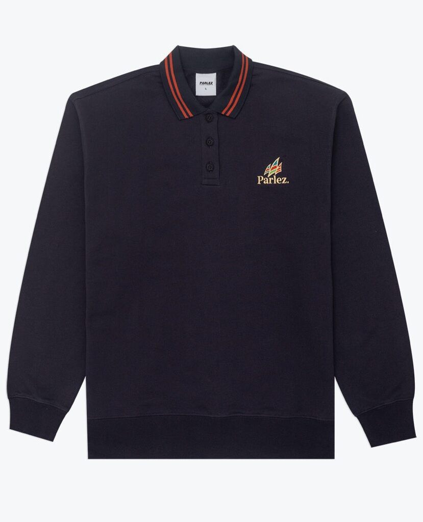 Parlez Savanah Button Down Pullover - navy XXL