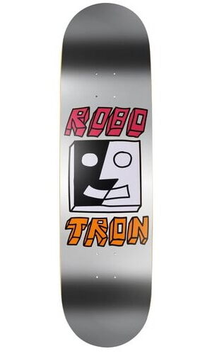 Robotron Split Face silver foil Skateboard Deck 8.00