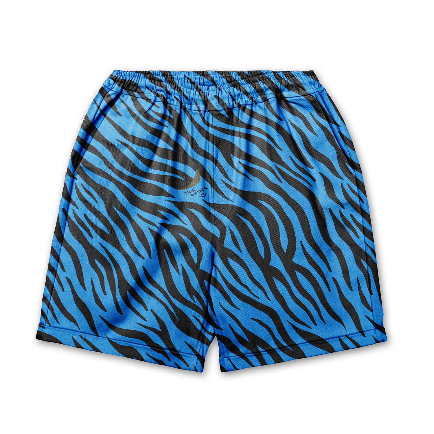 10042962-1 The Dudes TIGRRRR blue EZ Premium Shorts - Multicolor XXXL