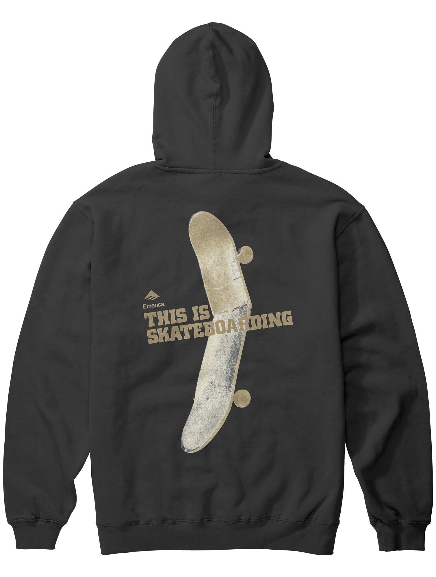 EMERICA Sweat THIS IS SKATEBOARDING HOODIE, black XL