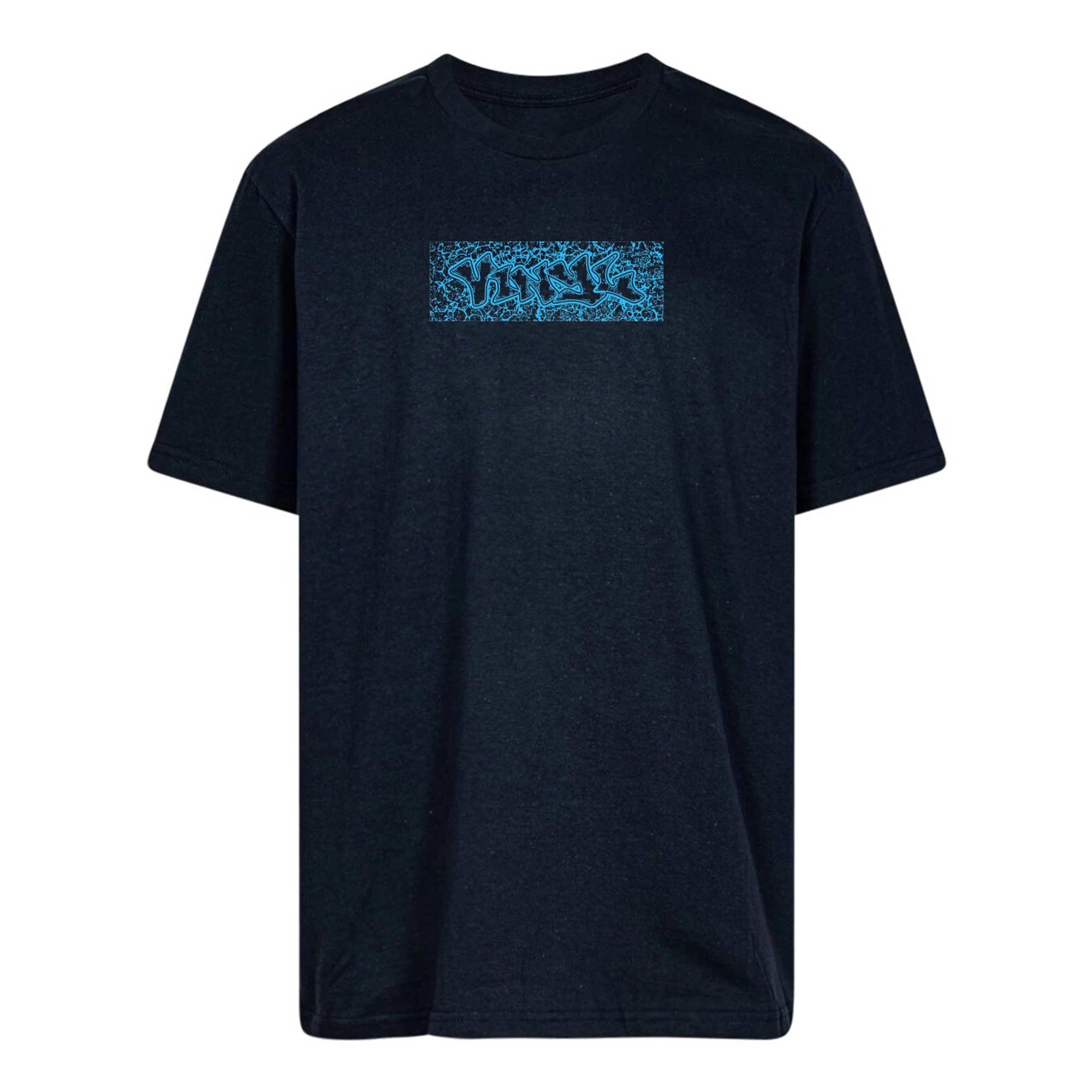 VINYL T-Shirt BLUE SPLAT, black L