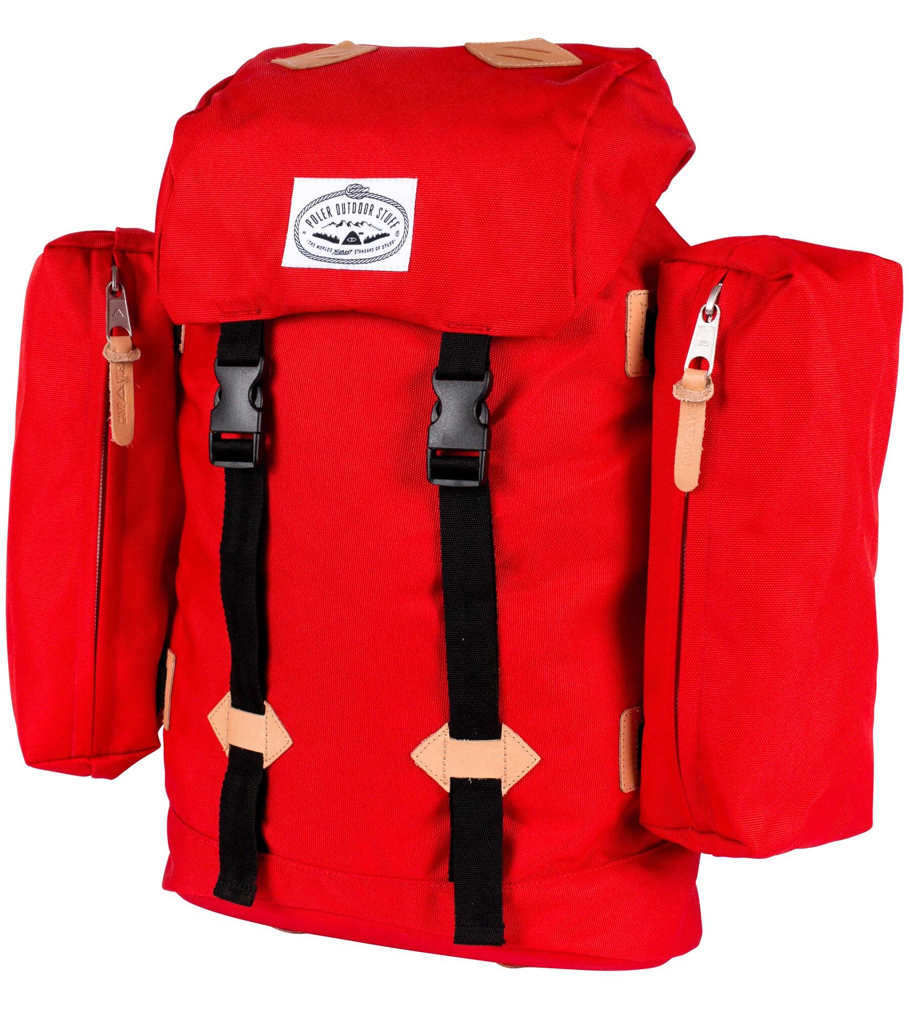 POLER Bag RETRO (CLASSIC) RUCKSACK, bright red